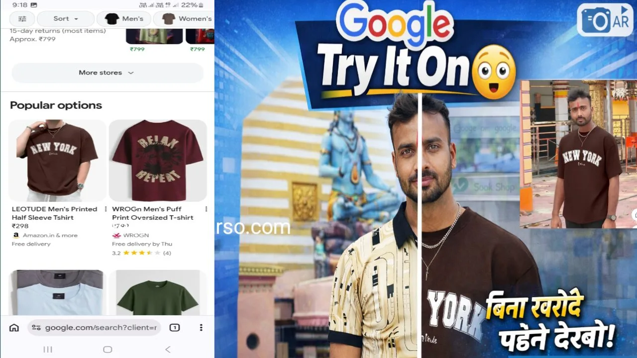 Google Try It On Features